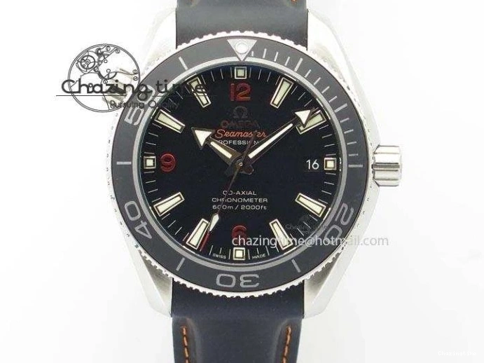 0118 Planet Ocean SS Bp Maker 45mm Black Bezel Orange Numbers On Black Rubber Strap A Popular 8220